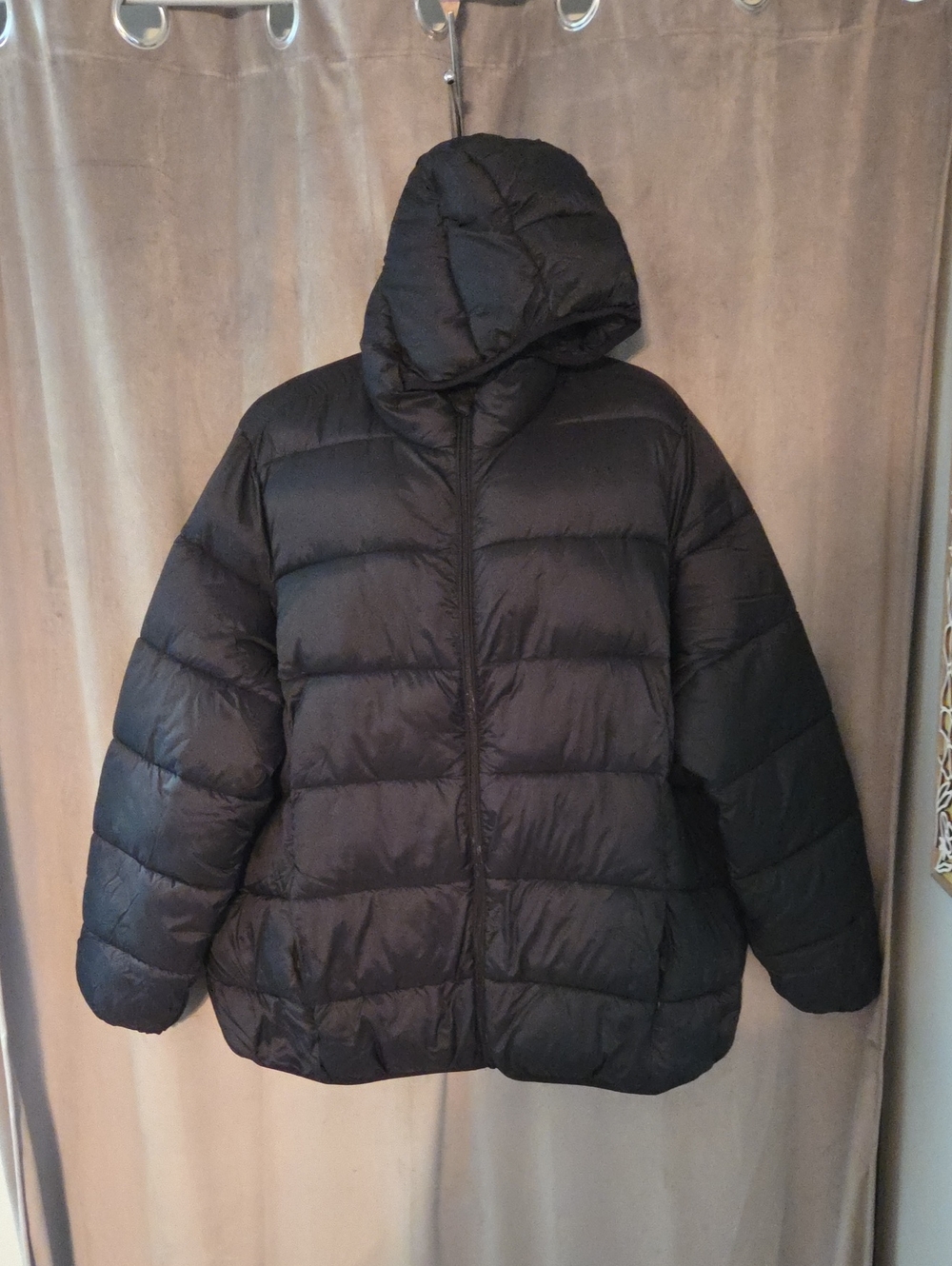 Joe Fresh 3x Black Hooded Puffer Coat